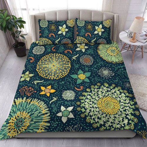 Australia Bedding Set Australian Colorful Flowers Background Australia Bedding Set Australian Colorful Flowers Background