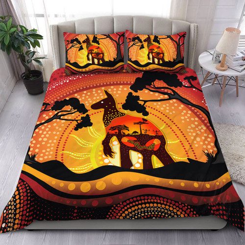 Australia Bedding Set Aboriginal Painting Depicting Nature's Beauty Australia Bedding Set Aboriginal Painting Depicting Nature's Beauty