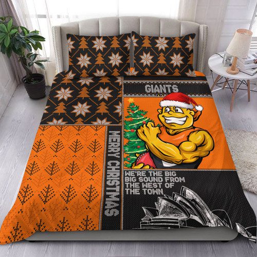 GWS GIANTS Bedding Set Christmas Magic Knit Style Winter Glow GWS GIANTS Bedding Set Christmas Magic Knit Style Winter Glow