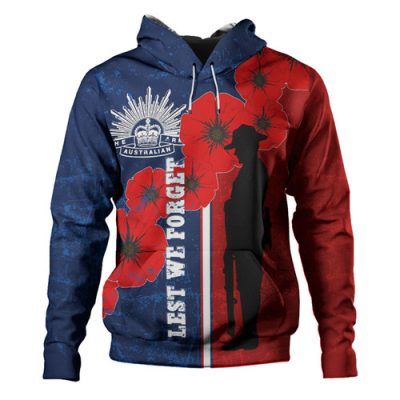 Australia Anzac Day Hoodie - Lest We Forget Remebrance Day (Black) Hoodie