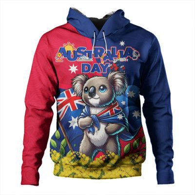 Australia Hoodie Golden Wattle And Koala Australia Day Celebration