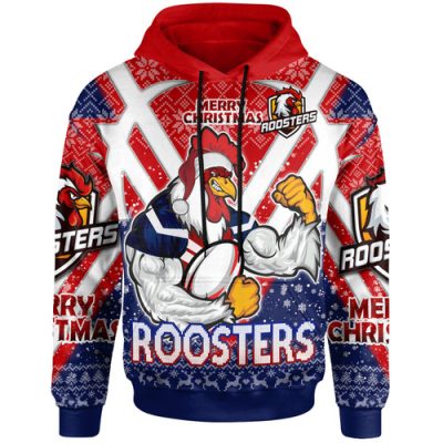 Sydney Roosters Christmas Hoodie - Custom Christmas Sydney Roosters Hoodie