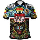 Penrith Panthers Naidoc Polo Shirt - Custom Penrith Panthers Naidoc Week For Our Elders Vintage Style Polo Shirt