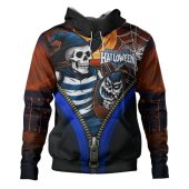 Geelong Cats Hoodie Halloween Night Reaper Zipper