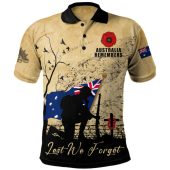 Australia Polo Shirt Anzac Day Brothers In Arms Gallipoli Remembrance