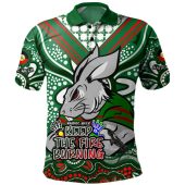 South Sydney Rabbitohs Polo Shirt Aboriginal Inspired Naidoc Week Custom For Die Hard Fan Supporters