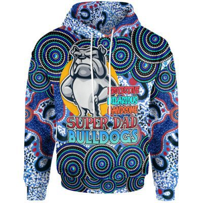 Canterbury-Bankstown Bulldogs Hoodie - Custom Canterbury-Bankstown Bulldogs Father's Day Supper Dad Hoodie