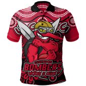 Essendon Polo Shirt Aboriginal Inspired Tough Fan Football For Life