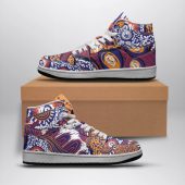 Aboriginal Inspired Patterns High Top Air Jordan 1 High |Aussie Landscape High Top Basketball Shoes