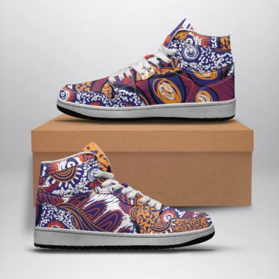 Aboriginal Inspired Patterns High Top Air Jordan 1 High |Aussie Landscape High Top Basketball Shoes