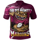 Queensland Maroons Polo Shirt QLD Rampage Cane Toad Edition
