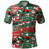 South Sydney Rabbitohs Polo Shirt - Team Of Us Die Hard Fan Supporters Comic Style