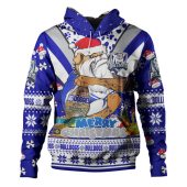 Canterbury-Bankstown Bulldogs Christmas Custom Hoodie - Bulldogs Santa Aussie Big Things Hoodie