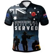 Australia Anzac Polo Shirt - Honouring All Those Who Served Polo Shirt