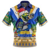 Parramatta Eels Christmas Custom Polo Shirt - Parramatta Eels Santa Aussie Big Things Christmas Polo Shirt