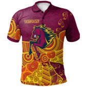 Brisbane Broncos Polo Shirt - Custom Indigenous Broncos Polo Shirt