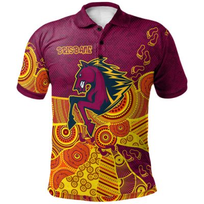 Brisbane Broncos Polo Shirt - Custom Indigenous Broncos Polo Shirt