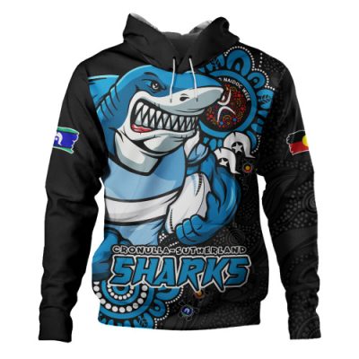 Cronulla-Sutherland Sharks Hoodie Power Through Generations NAIDOC Edition