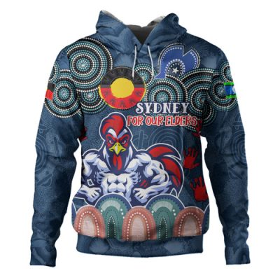 Sydney Roosters Naidoc Hoodie - Custom For Our Elders Hoodie