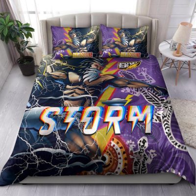 Melbourne Storm Bedding Set - Super Melbourne Storm Thunder Power