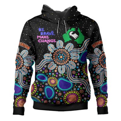 Australia National Reconciliation Week Hoodie - Custom "Be Brave, Make Change" Reconciliation Day Hoodie