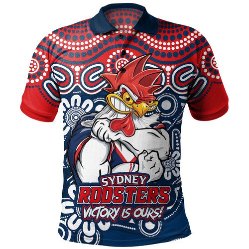 Sydney Roosters Polo Shirt Aboriginal Inspired Tough Fan Rugby For Life Sydney Roosters Polo Shirt Aboriginal Inspired Tough Fan Rugby For Life