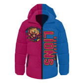 Brisbane Lions Hooded Padded Jacket Warrior's Heart Ignites