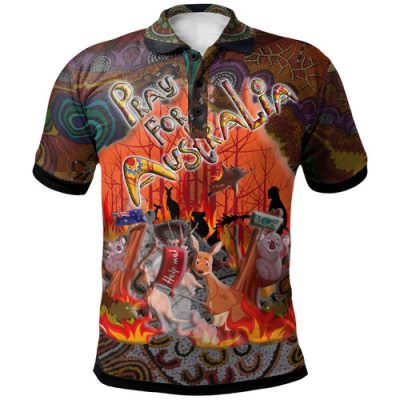 Australia Polo - Aboriginal Inspired Polo Shirt - Pray For Australia - My Australia