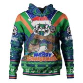 New Zealand Warriors Christmas Custom Hoodie - Warriors Santa Aussie Big Things Hoodie