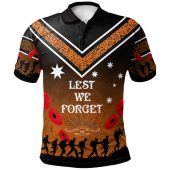 South Wests Tigers Anzac Custom Polo Shirt - We Will Remember Polo Shirt