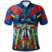 Gold Coast Titans Anzac Watercolour Custom Hoodie - Titans Anzac Day Commemoration Poppy Flower Hoodie