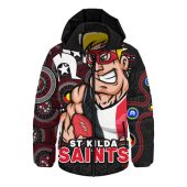 St Kilda Hooded Padded Jacket NAIDOC Spirit Of Country