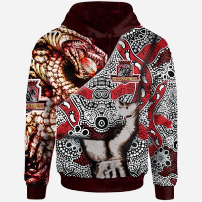 St. George Illawarra Dragons Patronage Hoodie - Custom Indigenous Dragons Bloods In My Veins