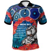 Anzac Custom Polo Shirt - Aussie Anzac Bulldog Polo Shirt
