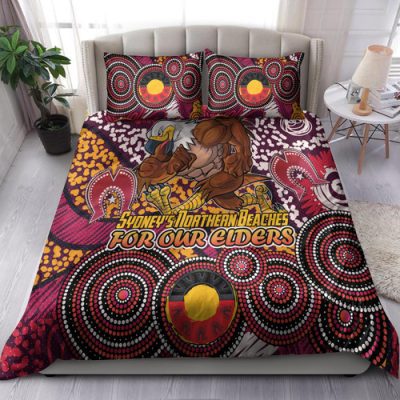 Australia Manly Naidoc Bedding Set - Custom For Our Elders Bedding Set