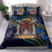 Australia Indigenous Bedding Set - Australia Wandjina With Animals