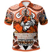 Wests Tigers Naidoc Week Custom Polo Shirt - For Our Elders Home Jersey Polo Shirt