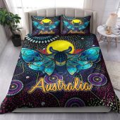 Australia Indigenous Bedding Set - Australian Dot Art Painting Mystical Dreaming Koala