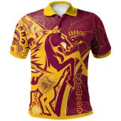 Brisbane Broncos Polo Shirt - Custom Broncos Pride With Tattoo And Art Personalised Name And Number Polo Shirt