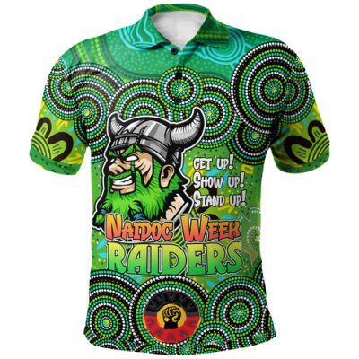 Canberra Raiders Polo Shirt - Custom Naidoc Week Super Canberra Raiders Polo Shirt