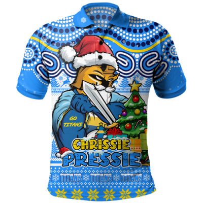 Gold Coast Titans Polo Shirt Aussie Ugly Christmas For Die Hard Fan Supporters