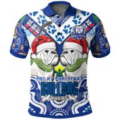 Australia Canterbury-Bankstown Christmas Polo Shirt - Custom Merry Canterbury-Bankstown Christmas Indigenous Polo Shirt