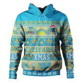 Gold Coast Titans Christmas Aboriginal Custom Hoodie - Indigenous Knitted Ugly Xmas Style Hoodie