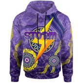 Melbourne Storm Hoodie - Custom Aboriginal Inspired Melbourne Storm Hoodie