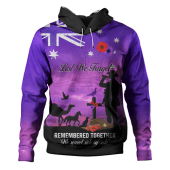 Australia Anzac Day Hoodie - Anzac Day We Served Side By Side Hoodie