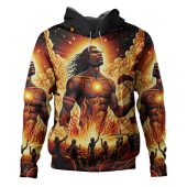 Custom Australian Aboriginal Man Holding The Aboriginal Australian Flag