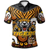 Wests Tigers Polo Shirt - Custom Tigers Pattern Naidoc Week Polo Shirt