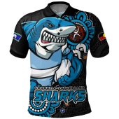 Cronulla-Sutherland Sharks Polo Shirt Power Through Generations NAIDOC Edition