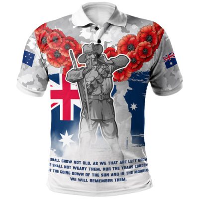 Australia Anzac Polo Shirt - Anzac Soldier Polo Shirt