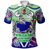 New Zealand Warriors Naidoc Polo Shirt - Custom New Zealand Warriors Kiwis Naidoc Week For Our Elders Polo Shirt